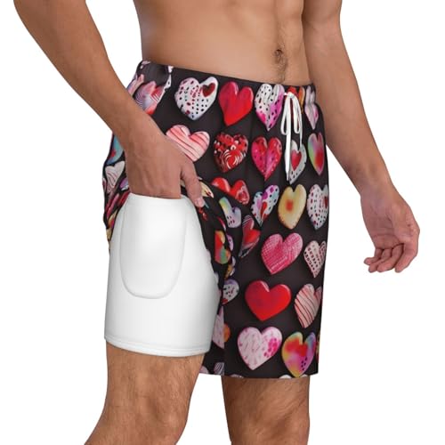 Short de bain pour homme léger avec cordon de serrage ajustable élastique