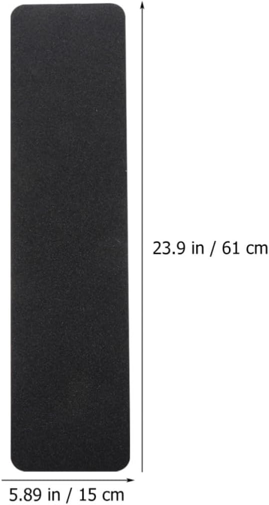 2pcs Anti-slip Black Pvc Stair Strips for Bathtubs and Swimming Pools, Removable without Residue, Sturdy Non-skid Safety Tape for Bathroom Floors and Wet Areas