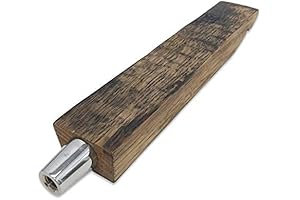 WhiskeyMade Bourbon Barrel Stave Tap Handle | Custom Beer Tap Handles for...