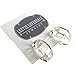 Leetie Lovendale Gracie Hugger Hoop Earrings, Hypoallergenic Hoop Huggies for Women, Made With Surgical Steel & Lucite, Lightweight & Comfortable, Hand-Made In The USA, ⅞” Diameter, (Clear)
