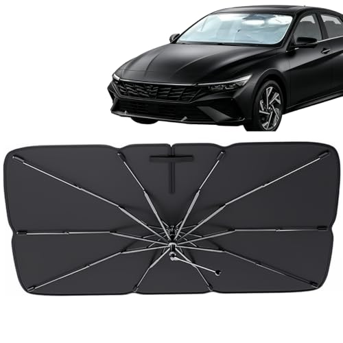 [2026 Upgrade] Windshield Sun Shade Umbrella for Hyundai Elantra/Sonata 2000–2026 Windshield Sun…