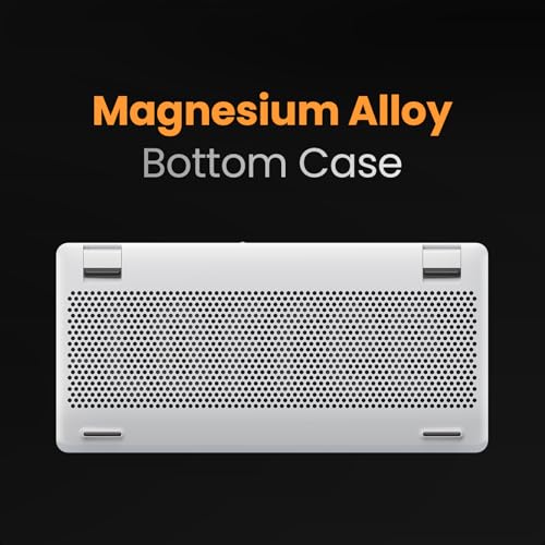 Image of LOFREE Edge Low Profile Mechanical Keyboard, 75% Rechargeable Bluetooth and Wired Connection for Window, Mac OS /POM Switches 2.0, Carbon Fiber Top Case, Mg Alloy Bottom Case (Metallic Silver)