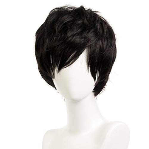 Juego de alta calidad P5 Persona 5 Kurusu Akira Joker Cosplay peluca antiarrugas pelo rizado Cosplay pelo A