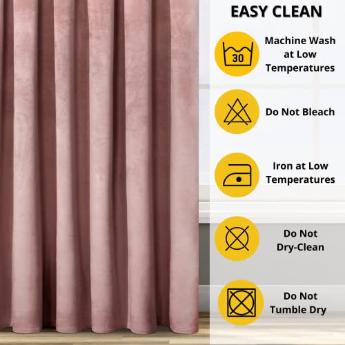 Eurofirany Design91 ROSA Soft Plain Opaque Velvet Curtain with Tape For Rail, 1 Unit - Image 4