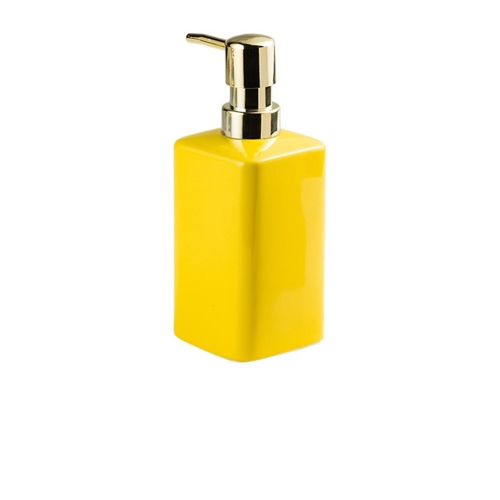 Ugzxcvbn Color2 Ceramic Soap Dispenser, Ceramic Soap Dispenser Hand Soap/Shower Gel/Lotion - Enamel Gold Press Bathroom Accessory