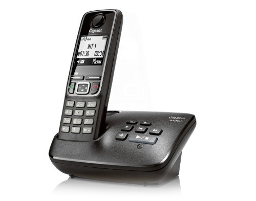 Gigaset S30852 A 420 A Telefono Cordless con Segreteria, Nero