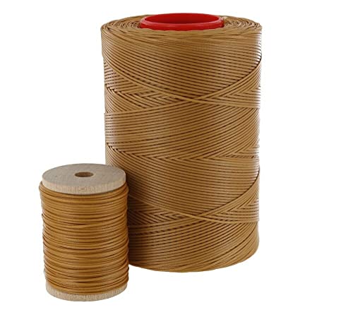 Ritza 25 Tiger Thread, Waxed Polyester, Colonial (Tan), 0.6mm - 50 Meters miniatura 1