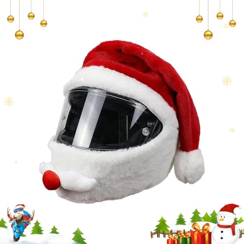 Motorradhelm Cover Weihnachten,Lustiger Weihnachtsmann Motorradhelm...