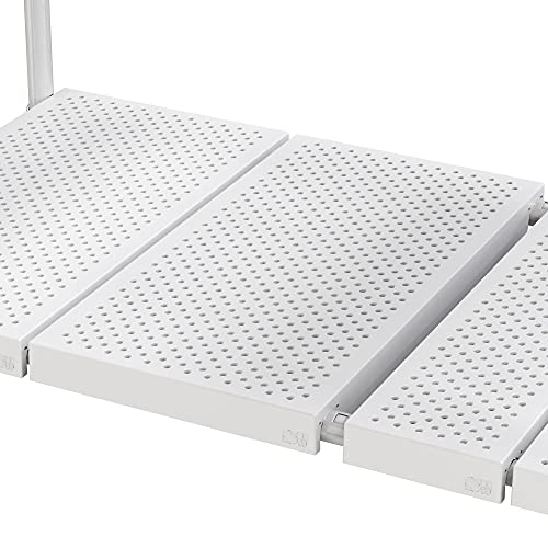 Under Sink 2 Tier Shelf Organizer for Deco Brothers - White