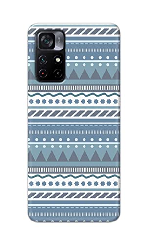 Image of Printed Hard Back Cover Case for Mi Poco M4 Pro 5G Back Cover (Seamless Geometric Tribal Pattern) -1803