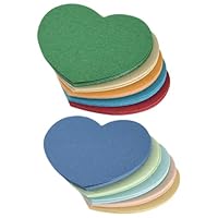 NHQZ NHQ Moderationskarten,100 Stück Herz-Papierausschnitte,Papierherzen,Klassenzimmer Dekoration,Blanko Buntes Bastelpapier zum Schneiden für Pinnwand Kinderdekoration DIY Bastelprojekt
