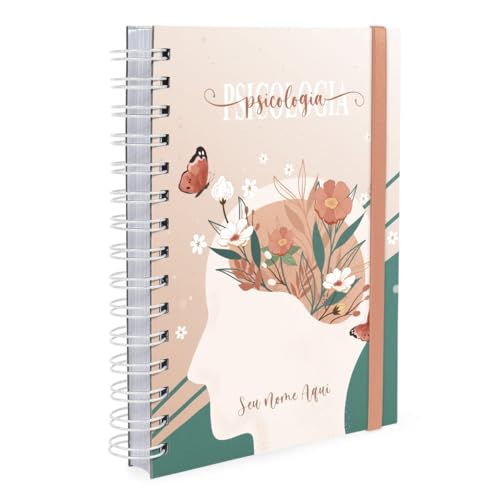 Agenda Plus 2026 Personalizada Profiss&otilde;es Floral Psicologia Verde