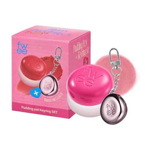 fwee Blurry Pudding Pot + Keychain SET | Airbrushed Blush & Lip, Buildable Pigment, Long-lasting,...
