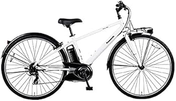 パナソニック　ベロスター　クリスタルホワイトBE-ELVS77引き取りのみ Amazon | 電動自転車 クロスバイク パナソニック(Panasonic