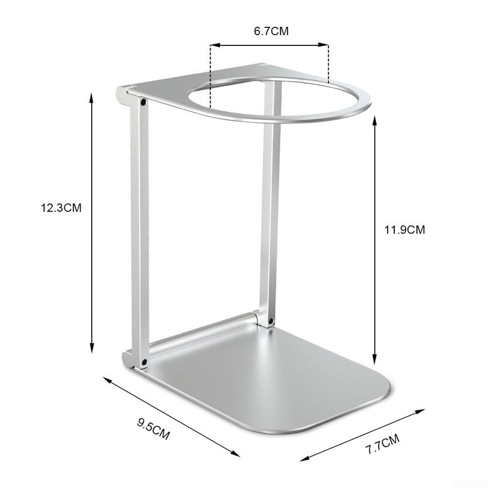 Tragbarer Espressomaschinenständer, verstellbare Edelstahl-Kaffee-Halterung, faltbarer leichter Kaffeebereiter-Halter für Reise-Espressomaschinen, leichtes Kaffeebereiter-Zubehör, 12,3 x 7,7 x 1 cm