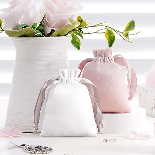 DoGeek-8PCS-35-X-47-Super-Soft-Jewelry-Bags-Luxury-Velvet-Drawstring-Bags-Pouches-Candy-Gift-Bags-for-Christmas-Party-Wedding-Favors-Mix-Color