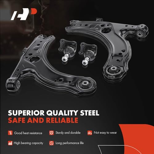 A-Premium Set of 4, Front Lower Control Arm, Lower Ball Joint, Compatible with Volkswagen Jetta 1999-2005, Golf 1999-2006, Beetle 1998-2010 by A-premium - Image 3