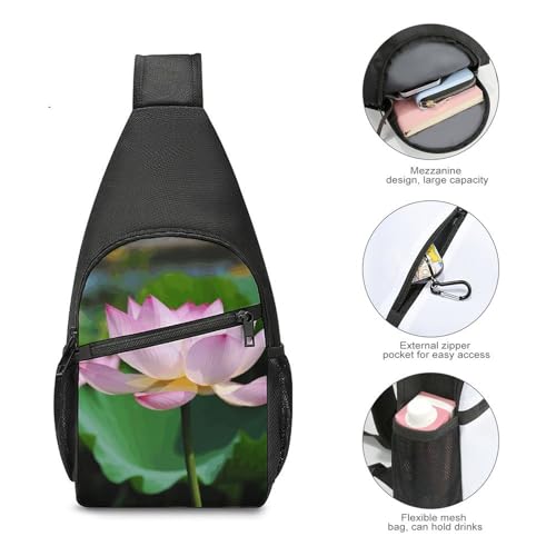 Bolso Sling para Hombre y Mujer Pequeño Crossbody Flower miniatura 4