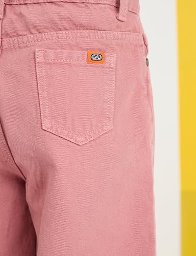 Image of Amazon Brand - Symbol Girls Cotton Wide Leg Fit Jeans | Casual Denim | Age 6-14 Years