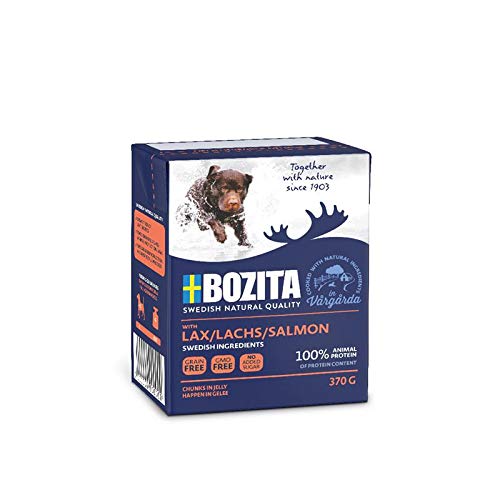 Produktbild von Bozita Naturals Happen in Gelee Lachs - 6 x 370 g