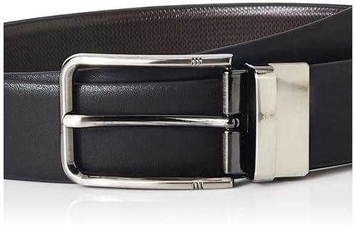 Image of Peter England Men's Reversible Leather Belt & Leather Wallet Combo - Premium Set