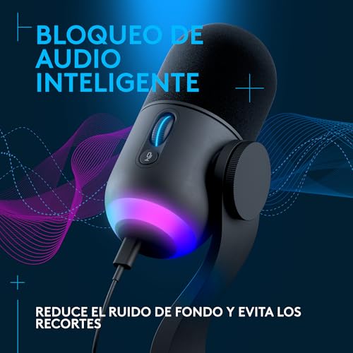 Variante de Logitech G Yeticaster GX micrófono USB difusión - Negro
