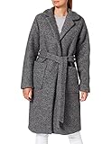Abrigo suave NAME IT Nmzoe L/s Coat Noos Abrigo, Gris (Medium Grey Melange Medium Grey Melange), 36 (Talla del Fabricante: X-Small) para Mujer