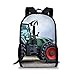 Drucken Großer Ackerschlepper, Schultasche bei bewölktem Wetter,Grundschule Schultasche, Mittelschule Schultasche, Jugend Laptop Rucksack