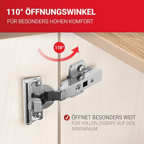 LouMaxx Softclose Topfscharniere mit 35 mm Topfbohrung
