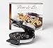 Fleur De Lis Belgian Waffle Maker | Non-stick Waffle Iron | Works Perfectly for Chaffles, Gluten Free or Paleo Pancake And Waffle Mix