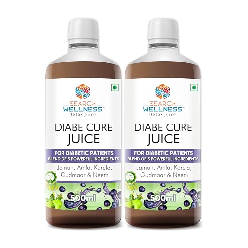 Diabetes Care Healthy Juice -500 ML (Pack's 2) | Dia Free Ayurvedic Juice | With Amla, Karela, Jamun, Neem & Gudmaar | Manage Blood Sugar Levels | BPA & GMO Free