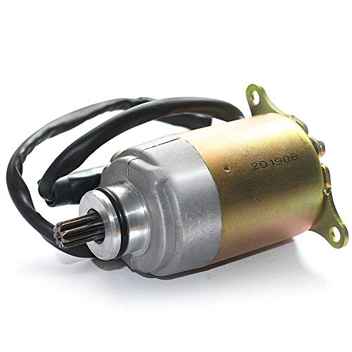 Trkimal GY6 125cc 150cc Starter Motor with Wire Cable Compatible Go Karts ATV...