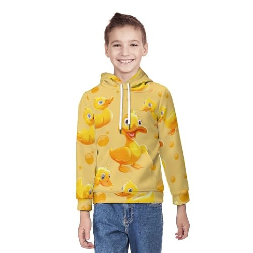 Sweat à capuche canard pour enfant aux finitions soignées de 5 à 13 ans - 3