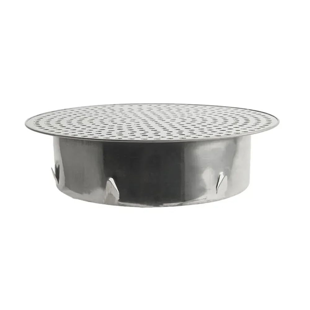 Tapón de drenaje de acero inoxidable 304 para baño y uso al aire libre, cubierta Plug and Play de alta capacidad para un drenaje eficiente