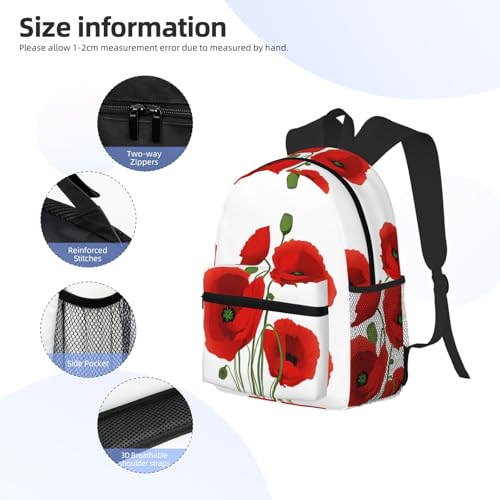 Mochila clásica de flores para camping y senderismo miniatura 5