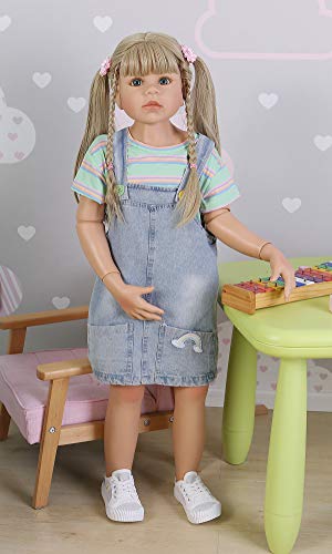 Muñeca Reborn Toddler Realista 39 Pulgadas Vinilo Dura miniatura 1