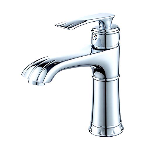 Robinet lavabo en cuivre surélevé mitigeur haut de salle de bain design élégant