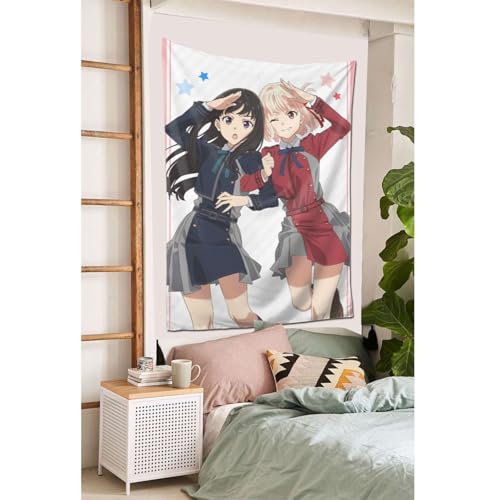 リコリス・リコイル タペストリー室内装飾壁掛け装飾アートルームカーテン装飾用品60*40インチ [4]