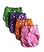 Reusable Baby Cloth Pocket Diapers, 6 pcs + 6 Inserts