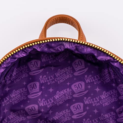 Loungefly Charlie and the Chocolate Factory Wonka 50th Anniversary Womens Double Strap Shoulder Bag Purse3