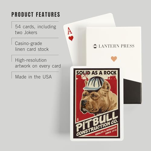 Baraja de cartas Póker Pitbull Retro 52 cartas miniatura 3