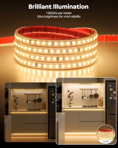 Tira LED Aclorol Outdoor 20FT Blanco Cálido Impermeable miniatura 4