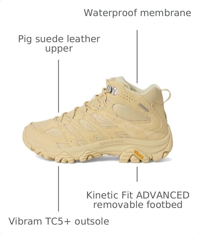 Image of Merrell Men's Moab 3 Mid Waterproof Hiking Boots
