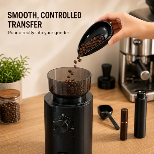 Image of Street27 Premium 4-in-1 Espresso Accessories Kit | WDT Coffee Needle Stirrer, 6 Stainless Steel Needles, Wooden Handle & Stand, Ceramic Dosing Tray, Coffee Scoop & Static Reducing Spray (Dark Edition)