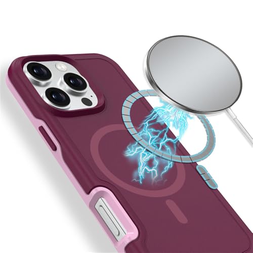 Coque iPhone 16 Pro double couche antichoc mate magnétique de protection A04