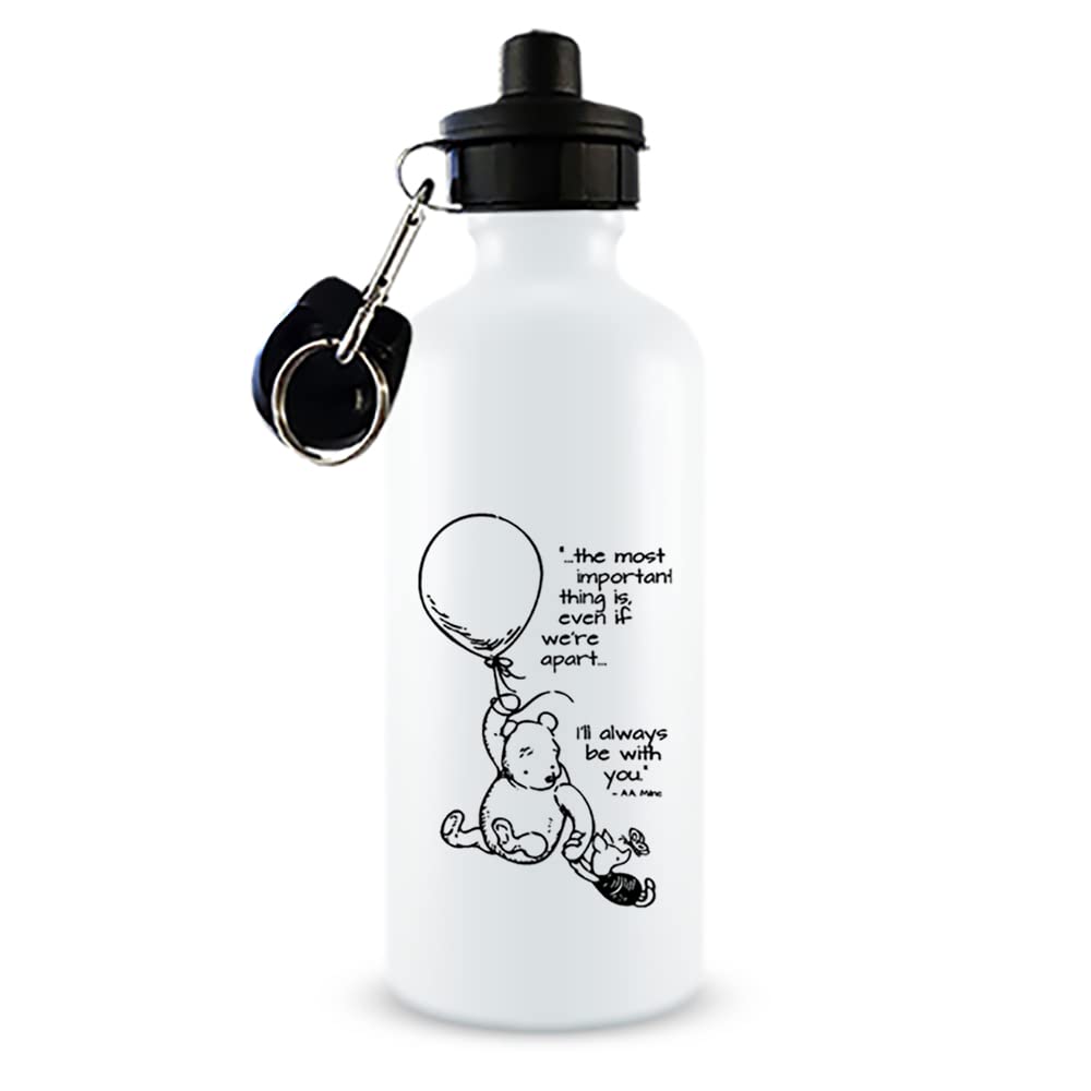 Getagift i'll always be with you The Pooh Quote Birthday Secret Santa Chritmas 500 ml Aluminium Water Bottle.