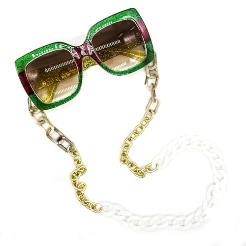 Image of Acrylic Glasses Chain Holder for Women Sunglasses Lanyard Necklace Decorative Chain Eyewear Retainer Eyeglass Strap