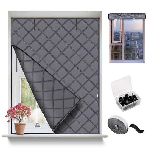 EFUTURETIME Kit de Aislante Termico Ventanas Protege Del Frio y Calor 160 X 120 cm, Cortinas Térmicas y Cortavientos para Invierno, Aislamiento Térmico para Ventanas de Buhardillas y Caravanas