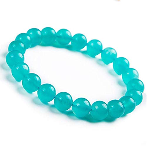 Bracelet amazonite de glace verte 9mm pour retrouver harmonie et douceur