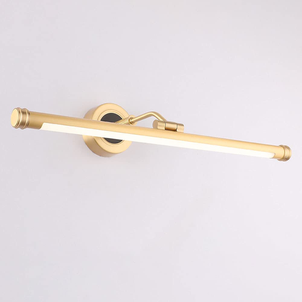 HPTHLY Led Rotatable Vanity Light Fixtures Bathroom Lighting Fixture, Bath Mirror Light Fixture, Vanity Wall Lamps Over Mirror Cabinet, Makeup Frame Picture Lighting(Gold)
